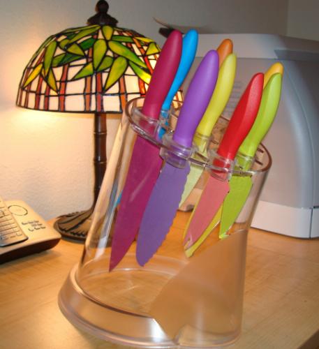 Kolorowe noże